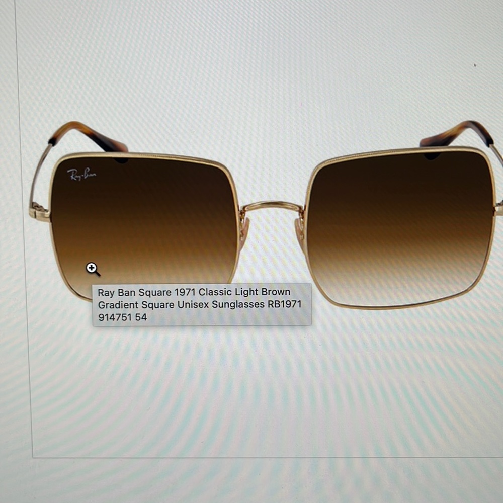 RayBan Square 1971 Classic Unisex Sunglasses